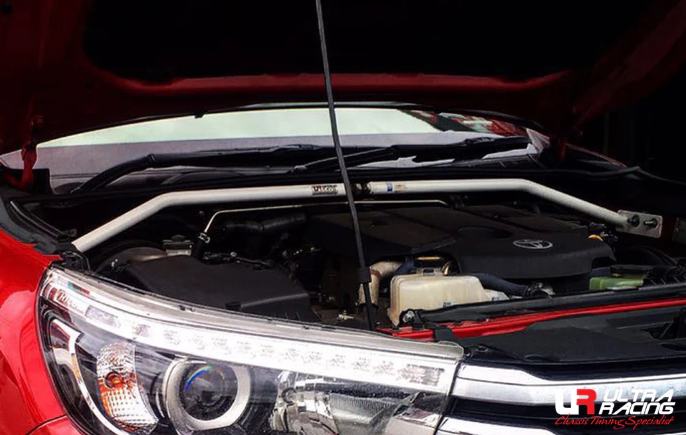 Toyota Fortuner / Hilux Revo / Rocco - Front Strut Bar / Front Tower Bar / Front Upper Brace - Image 2